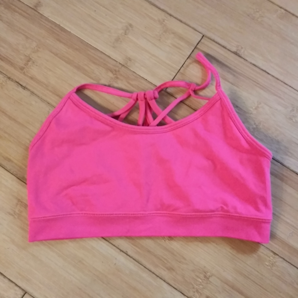 Fabletics Jolene Med Impact Sports Athletic Bra Size Small Vibrant Pink. Euc